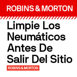 Clean Tires Sign 24 X 24