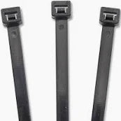 ZIP TIES 7-1/2" BLK WINDSCREEN