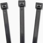 ZIP TIES 8" BLACK WINDSCREEN