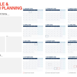 PROJECT PEOPLE&TEAM 48X36 CALENDAR2025