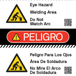 Danger - Eye Hazard Dual Language 24" x 36"