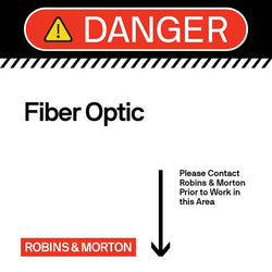 Danger - Fiber Optic 24" x 24"