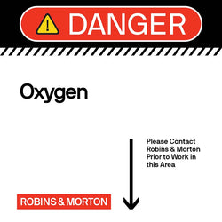 Danger - Oxygen 24" x 24"