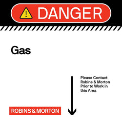 Danger - Gas 24" x 24"