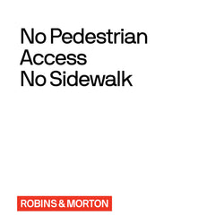 No Pedestrian Access 24" x 24"
