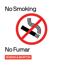 No Smoking - Dual Language 24" x 24"