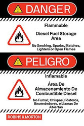 24" x 36" Danger - Flammable Diesel Fuel Storage Sign