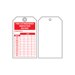  Fire Extinguisher Inspection Tags 