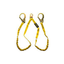 Lanyard 6' Y-Leg Shock Absorbing with Rebar Hooks