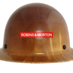 Hard Hat MSA Skullguard Full Brim Natural with Logo