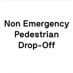 Non Emergency Pedestrian Drop-Off