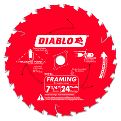 7-1/4" Diablo Circular Saw Blade