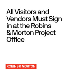 Visitor Sign In 24" x 24"