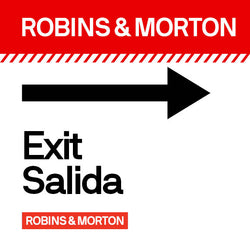 Exit Dual Language 24" x 24"