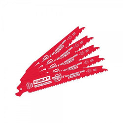 6" Diablo Wood Cutting Reciprocating Saw Blade 5 Pack