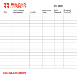 Project Boards - Site Walk 48" x 48"